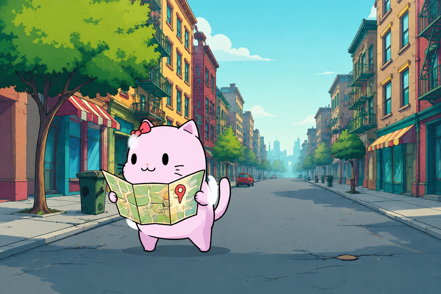CUB reading a map